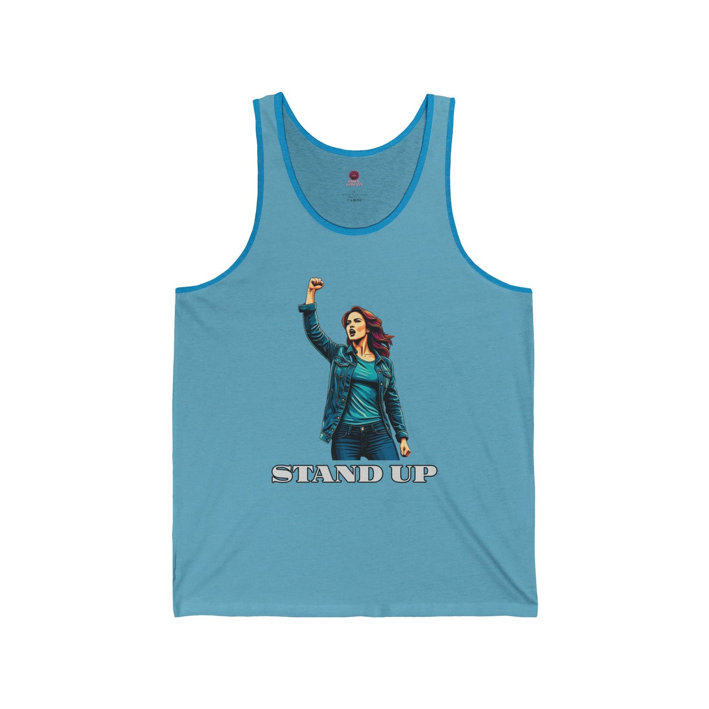 Empowerment Joins Unisex Tank Top - "Stand Up" & "We Will Stand Behind You" Back & Front