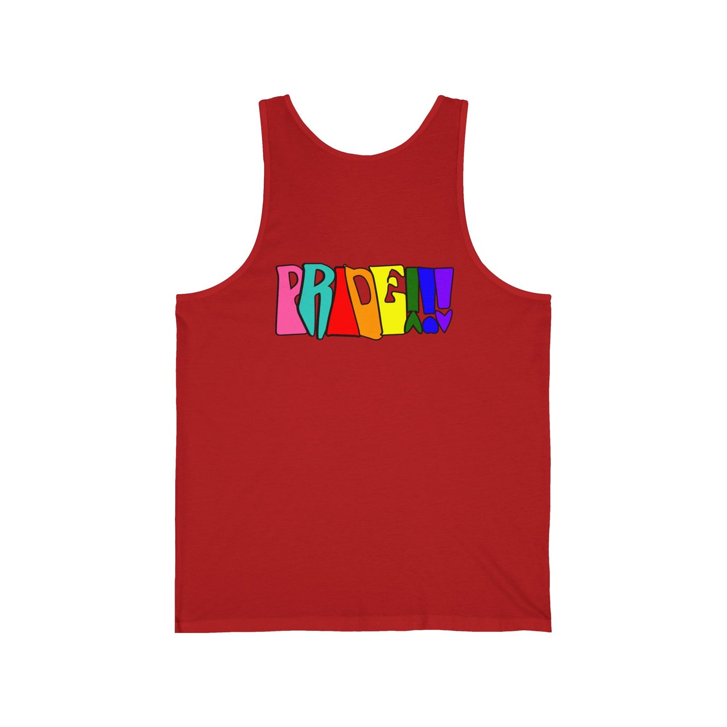 Front and Back Graphic Pride Unisex Tank Top - Why? You Support "a man"" Statement Shirt