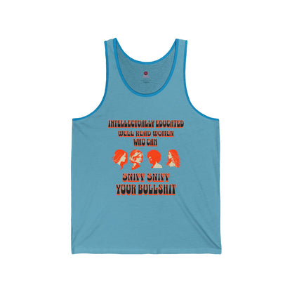 'Intellectually Educated Women Sniff Your Bullshit' Unisex Graphic Tee - Perfect for Feminists, Book Lovers, Gift for Her