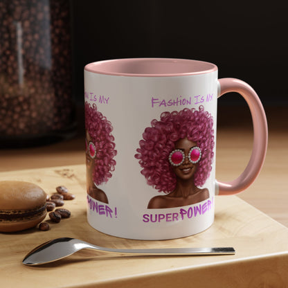 Chic Fashionista Coffee Mug, Empowerment Gift for Her, Stylish Morning Drinkware, Unique Birthday, Trendy Coffee Lover