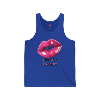 Super Head Gurl It's 100% Organic UnisexTee, Fun Graphic T-Shirt, Stylish Everyday Top