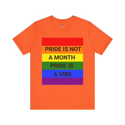 Pride Vibe Unisex Graphic T-Shirt, LGBTQ+ Pride Month Apparel, Rainbow Pride Clothing