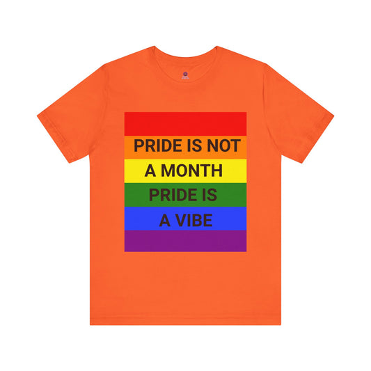 Pride Vibe Unisex Graphic T-Shirt, LGBTQ+ Pride Month Apparel, Rainbow Pride Clothing
