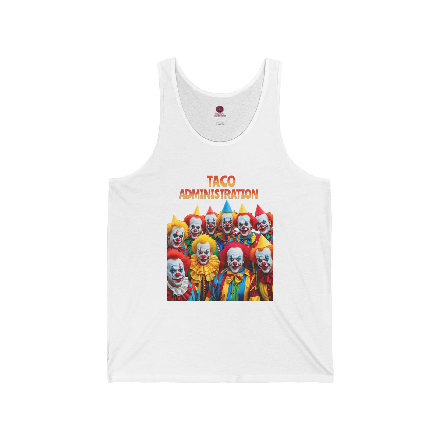 Funny Taco Administration Clown, Unisex Graphic Tank Top