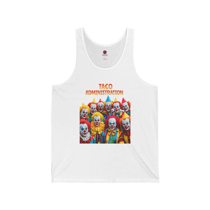 Funny Taco Administration Clown, Unisex Graphic Tank Top