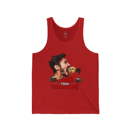 Funny Let Them Eat Cake, Unisex Tank Top, Humorous Gift