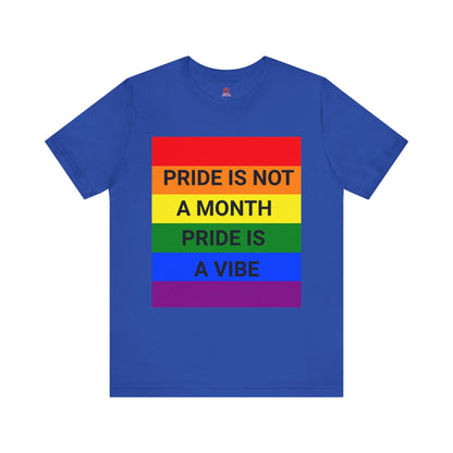 Pride Vibe Unisex Graphic T-Shirt, LGBTQ+ Pride Month Apparel, Rainbow Pride Clothing
