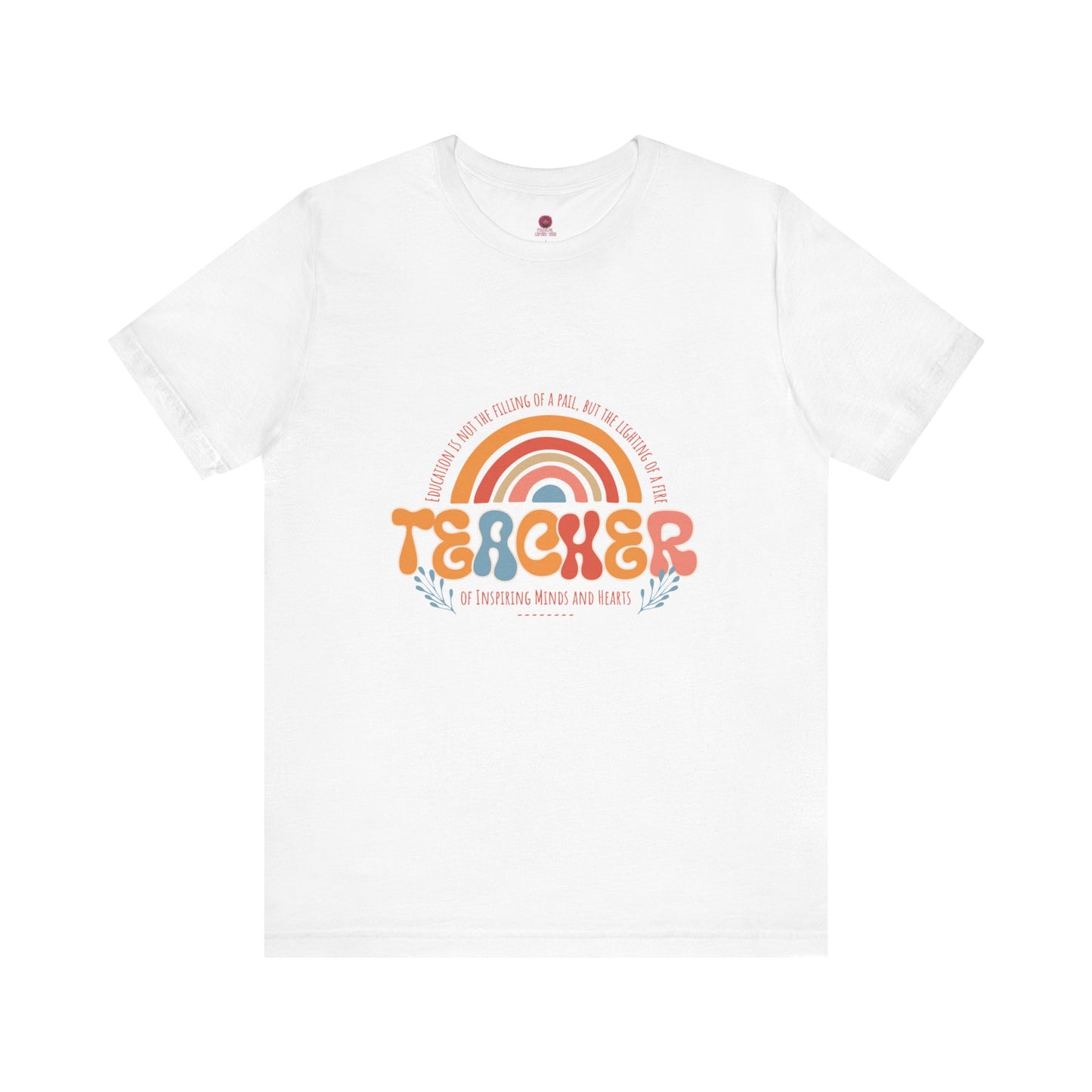 Teacher Appreciation Rainbow Tee, Teacher Gift, Unisex Graphic Shirt, Cute Teacher T-Shirt, Back to School Apparel
