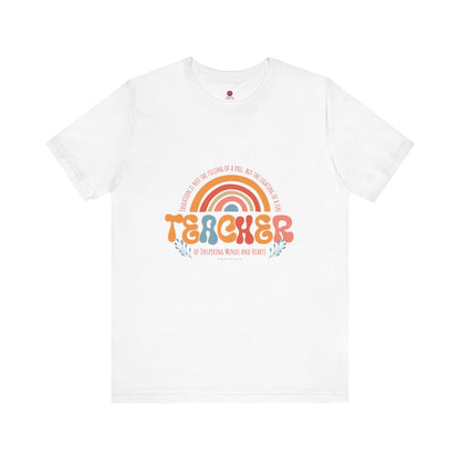 Teacher Appreciation Rainbow Tee, Teacher Gift, Unisex Graphic Shirt, Cute Teacher T-Shirt, Back to School Apparel