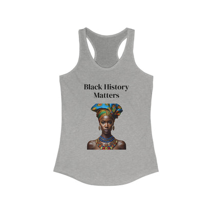 Black History Matters 2 Women's Racerback Tank Top
