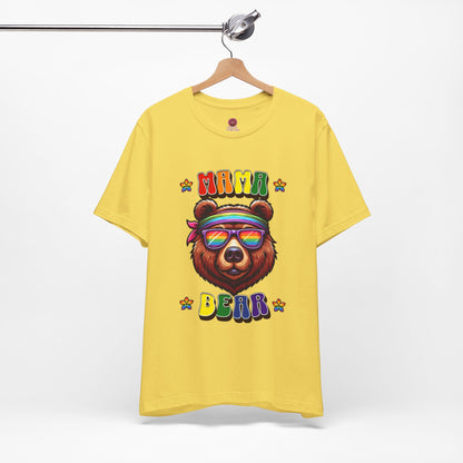 Mama Bear Retro Summer Vibes Pride Tee