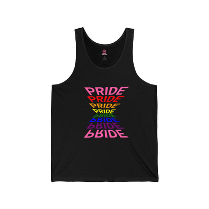 "Pride" Graphic Tank Top, Unisex Pride Shirt, LGBTQ+ Awareness Top