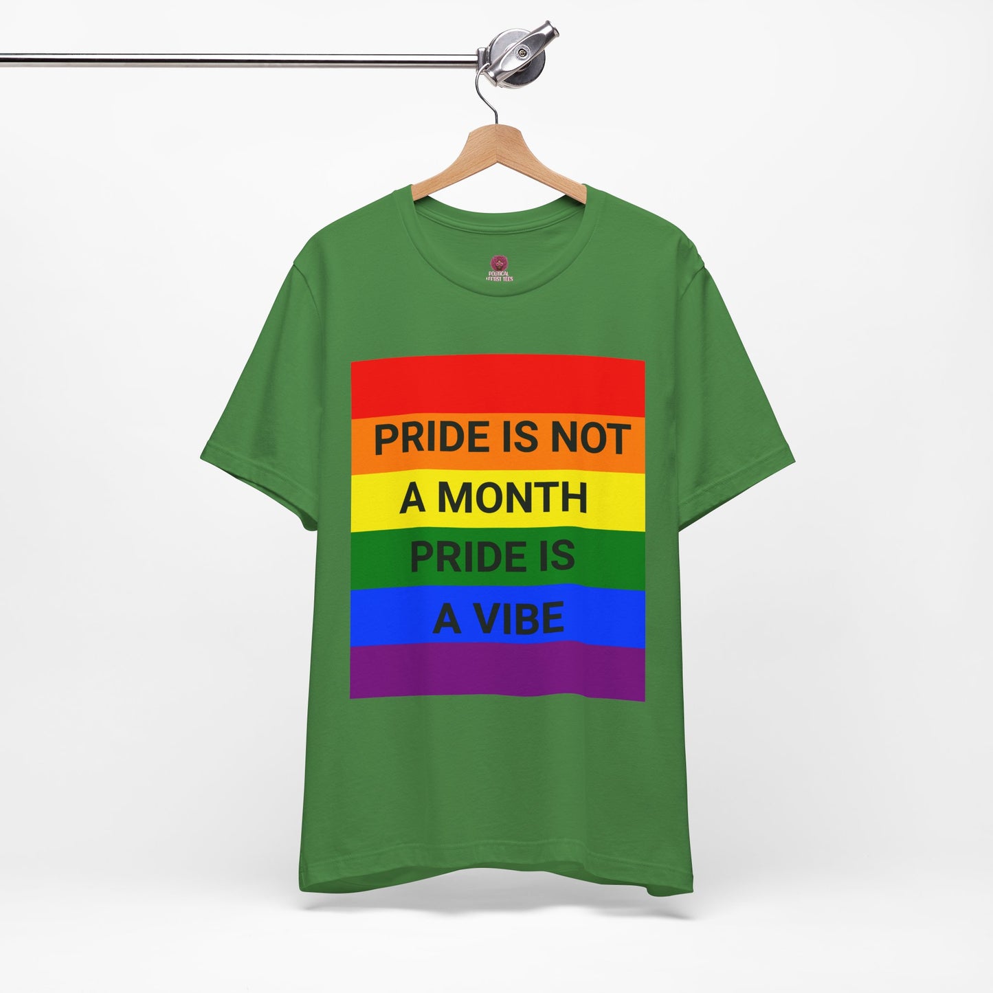 Pride Vibe Unisex Graphic T-Shirt, LGBTQ+ Pride Month Apparel, Rainbow Pride Clothing