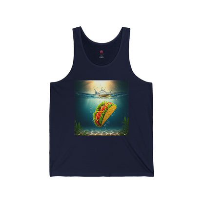 Taco Underwater Design - Opposition Graphic  Unisex Tank Top
