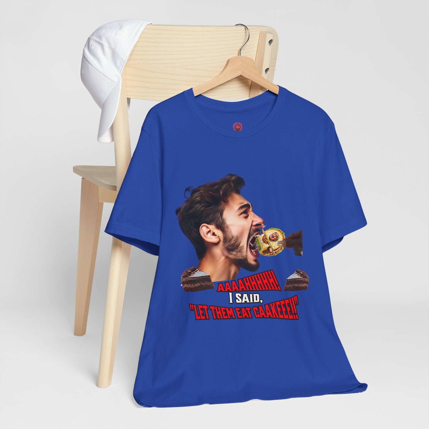 Funny Let Them Eat Cake Tee, Unisex Jersey T-Shirt, Humorous Gift