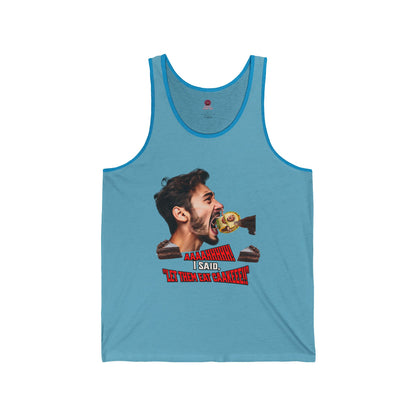 Funny Let Them Eat Cake, Unisex Tank Top, Humorous Gift