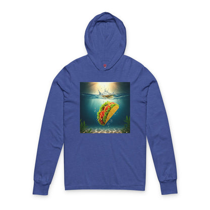 Taco Underwater Design - Unisex Opposition Graphic Long Sleeve Hooded Tee