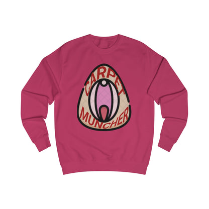 Playful Graphic Pride Sweatshirt - 'Carpet Muncher', Quirky Humor Unisex Graphic Shirt