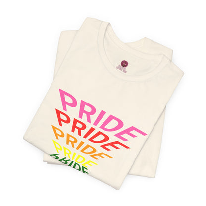 "Pride" Graphic Tee, Unisex Pride Shirt, LGBTQ+ Awareness Top