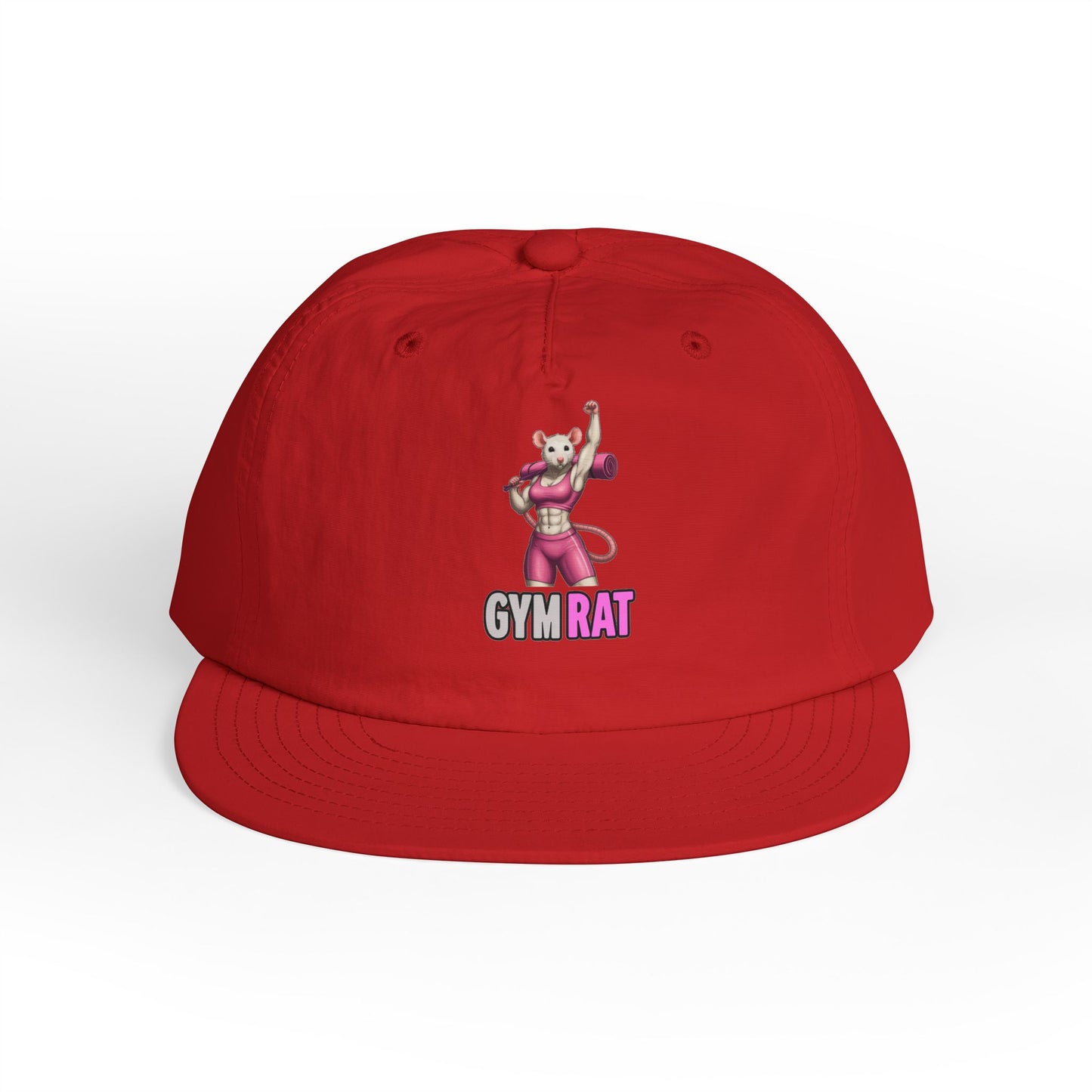 Gym Rat Surf Cap, Fun Baseball Hat, Casual Summer Accessory, Gym Accessory, Active Lifestyle Hat