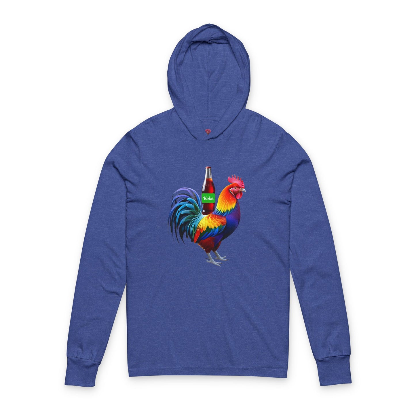 Colorful Koke On The Cock Graphic Unisex Long Sleeve Hooded Tee-Pride