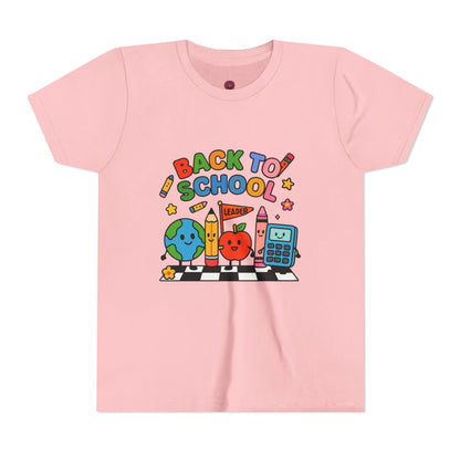 Back to School Youth Tee, Fun Kids T-Shirt, Classroom Apparel, Learning Gift, Bright Graphic Tee