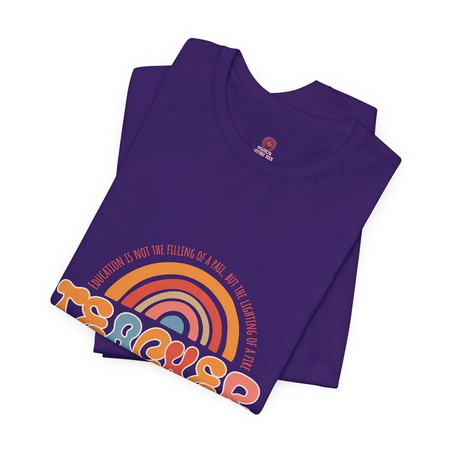 Teacher Appreciation Rainbow Tee, Teacher Gift, Unisex Graphic Shirt, Cute Teacher T-Shirt, Back to School Apparel