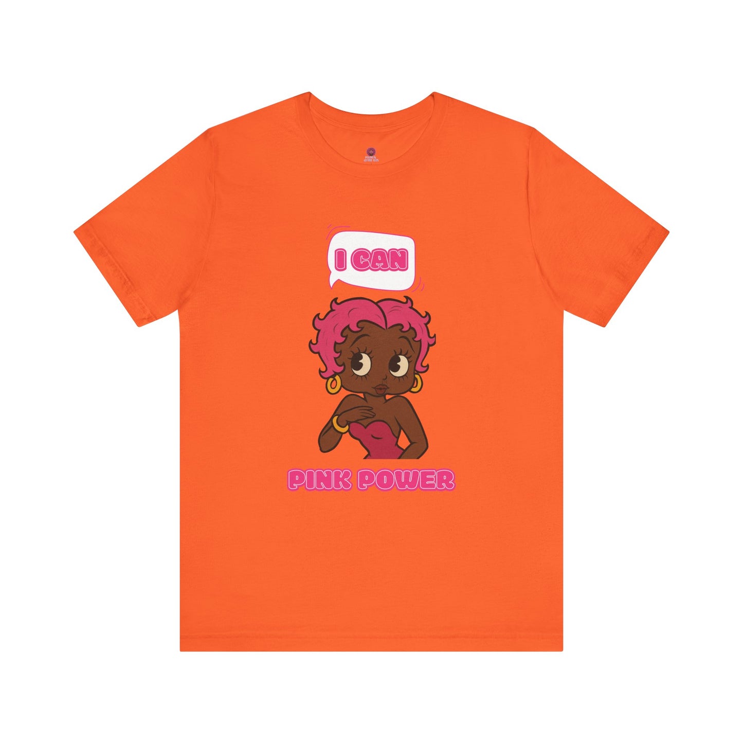 Empowering "I Can" Pink Power Tee, Unisex Graphic T-Shirt, Fun Casual Wear, Summer Fashion, Feminism Apparel