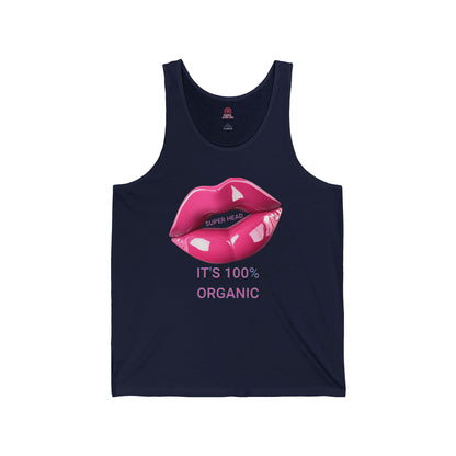 Super Head Gurl It's 100% Organic UnisexTee, Fun Graphic T-Shirt, Stylish Everyday Top