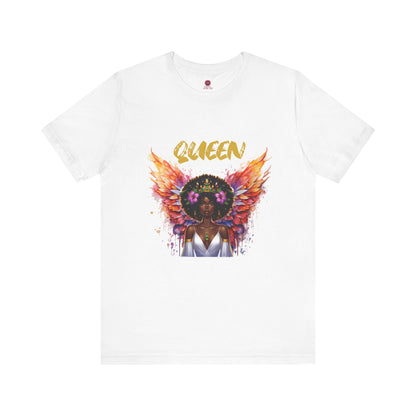 Queen Unisex Short sleeve Jersey Tee - Empowering Graphic Tee for Confident Women