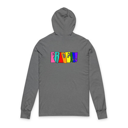 Colorful Front and Back Graphic Pride Unisex Long Sleeve Hooded Tee- Why? You Support "a man"" Statement Shirt