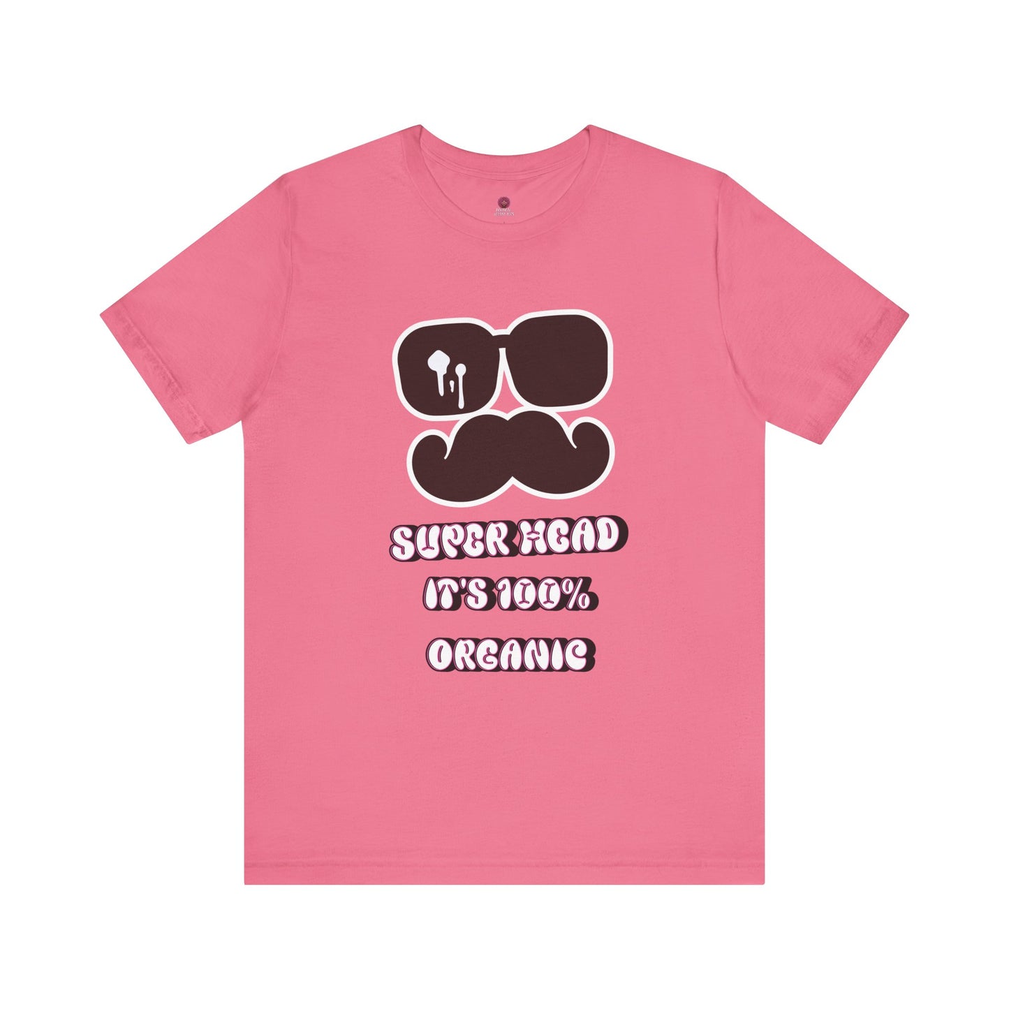 Organic Super Head Boyz Unisex T-Shirt for Fun-Loving Friends, Gifts for Birthdays, Retro Funny Tee for Parties