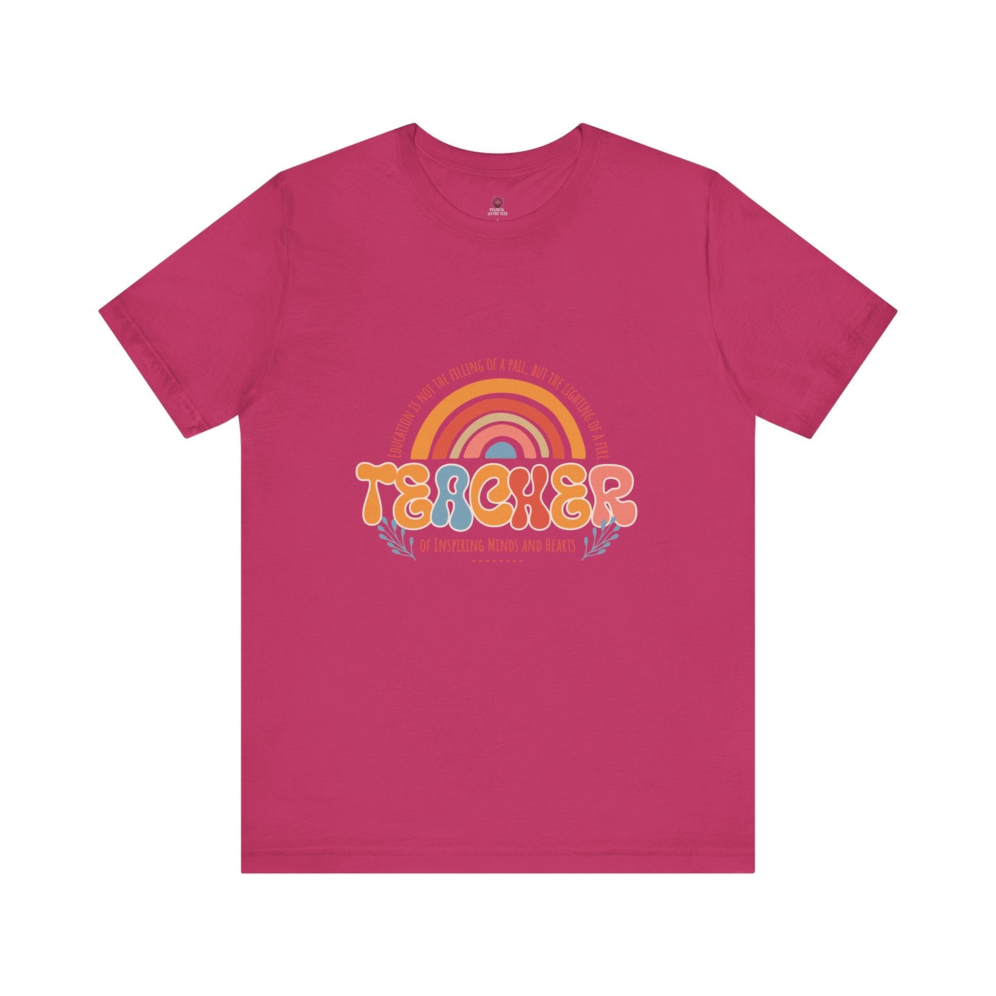 Teacher Appreciation Rainbow Tee, Teacher Gift, Unisex Graphic Shirt, Cute Teacher T-Shirt, Back to School Apparel