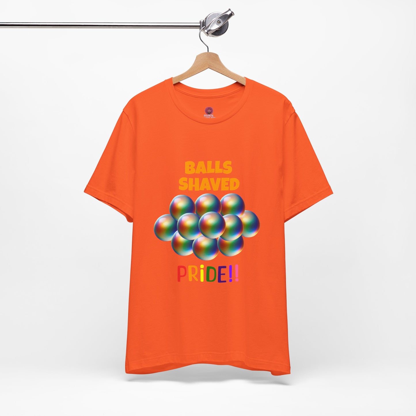 Humorous Pride Short Sleeve Tee - Balls Shaved