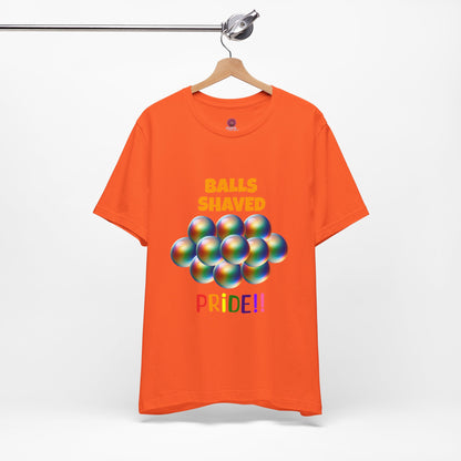 Humorous Pride Short Sleeve Tee - Balls Shaved