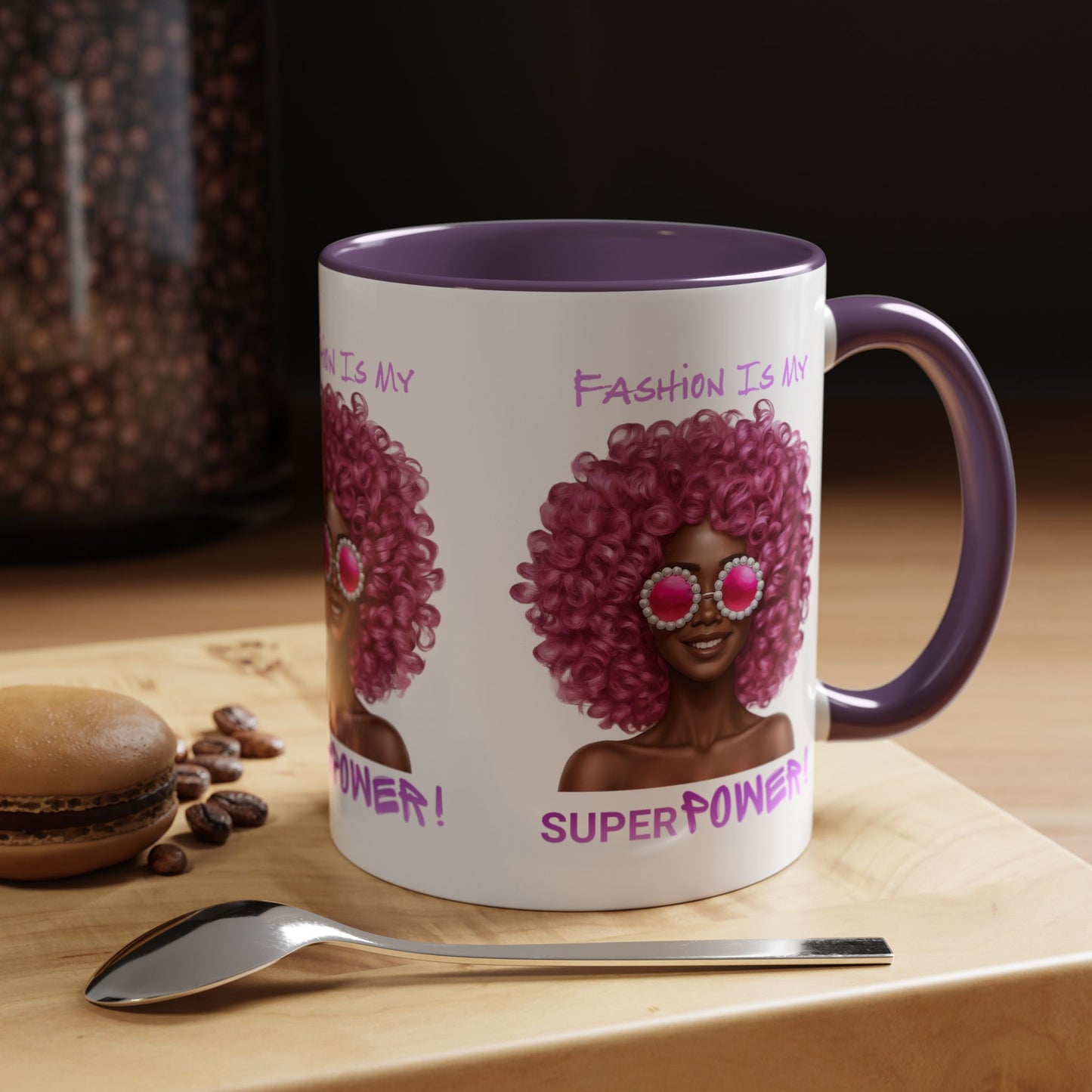Chic Fashionista Coffee Mug, Empowerment Gift for Her, Stylish Morning Drinkware, Unique Birthday, Trendy Coffee Lover