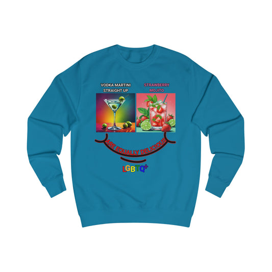 LGBTQ+ All Equally Delicious Cocktails Sweatshirt - Fun PrideChicago win Celebrations
