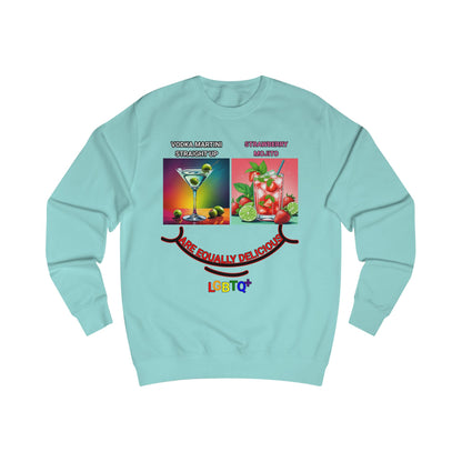 LGBTQ+ All Equally Delicious Cocktails Sweatshirt - Fun PrideChicago win Celebrations