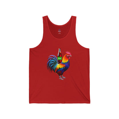 Colorful Koke On The Cock Graphic Unisex Tank Top-Pride