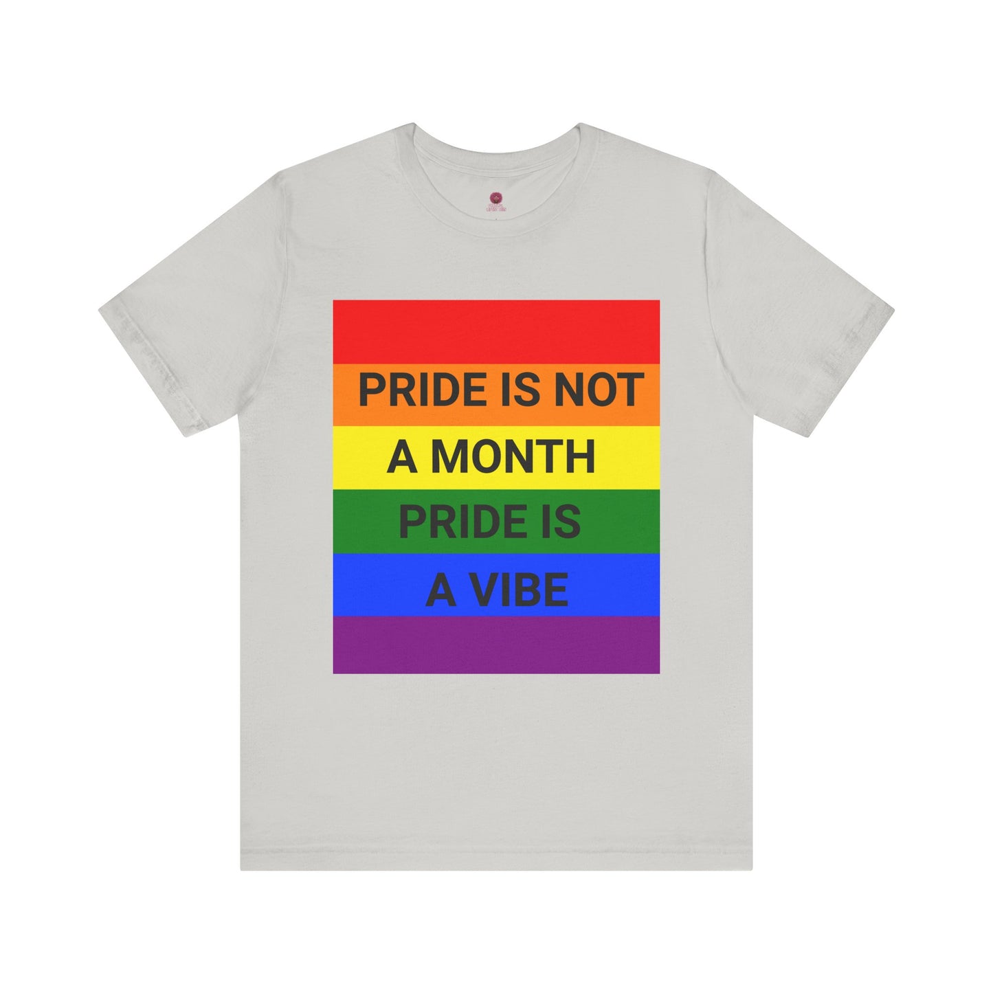 Pride Vibe Unisex Graphic T-Shirt, LGBTQ+ Pride Month Apparel, Rainbow Pride Clothing