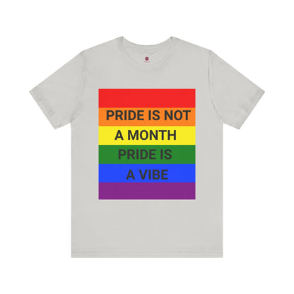 Pride Vibe Unisex Graphic T-Shirt, LGBTQ+ Pride Month Apparel, Rainbow Pride Clothing