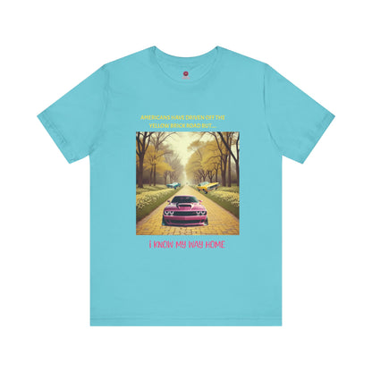 I Know My Way Home Unisex Graphic Tee - Vintage Car Design