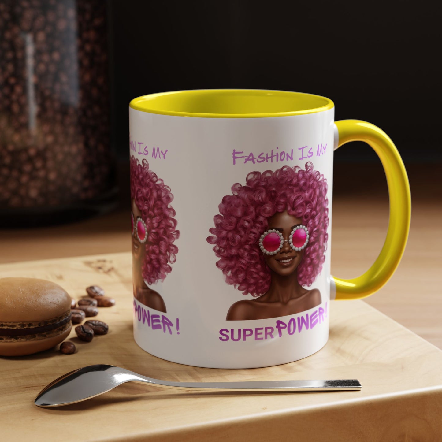 Chic Fashionista Coffee Mug, Empowerment Gift for Her, Stylish Morning Drinkware, Unique Birthday, Trendy Coffee Lover