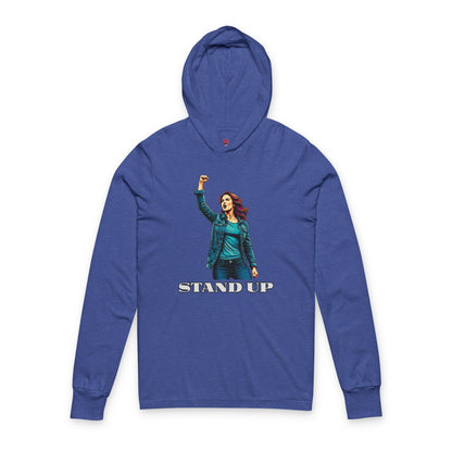 Empowerment Joins Unisex Long Sleeve Hoodrd  Tee - "Stand Up" & "We Will Stand Behind You"