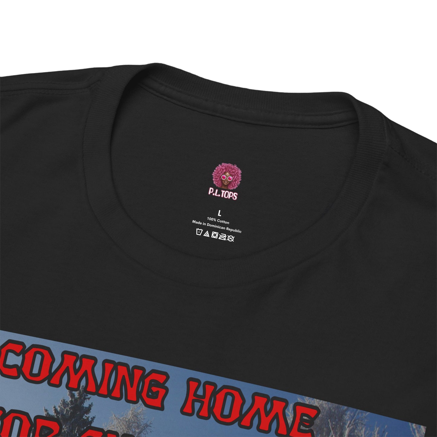 Christmas Chicken T‑Shirt — “F-Caw-F Home for Christmas” Funny Holiday Tee