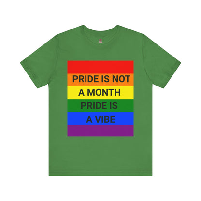 Pride Vibe Unisex Graphic T-Shirt, LGBTQ+ Pride Month Apparel, Rainbow Pride Clothing