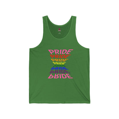 "Pride" Graphic Tank Top, Unisex Pride Shirt, LGBTQ+ Awareness Top
