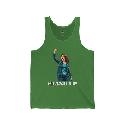 Empowerment Joins Unisex Tank Top - "Stand Up" & "We Will Stand Behind You" Back & Front