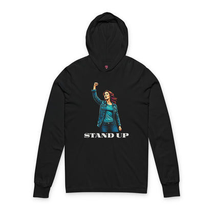 Empowerment Joins Unisex Long Sleeve Hoodrd  Tee - "Stand Up" & "We Will Stand Behind You"