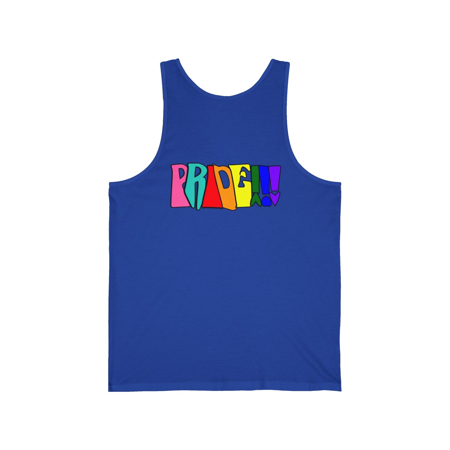 Front and Back Graphic Pride Unisex Tank Top - Why? You Support "a man"" Statement Shirt